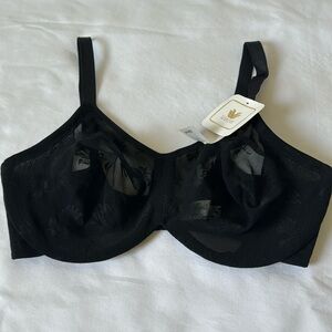 Wacoal Black Sheer Lace Underwire Bra